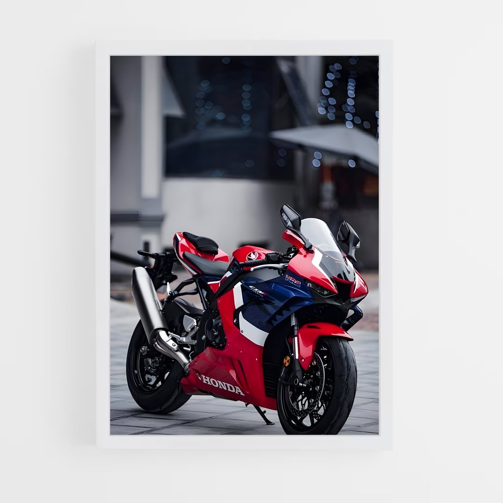 Poster Vitesse Incendiaire – affiche Honda Moto (vue 3)